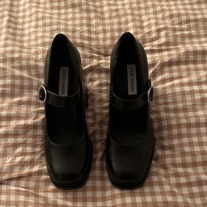 Steve Madden Black Mary Jane Block Heel Shoes
